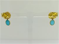 Pendientes Michieletto Gioielli Mujer in Oro amarillo Turchese MICGIO10002513 - MICGIO10002513
